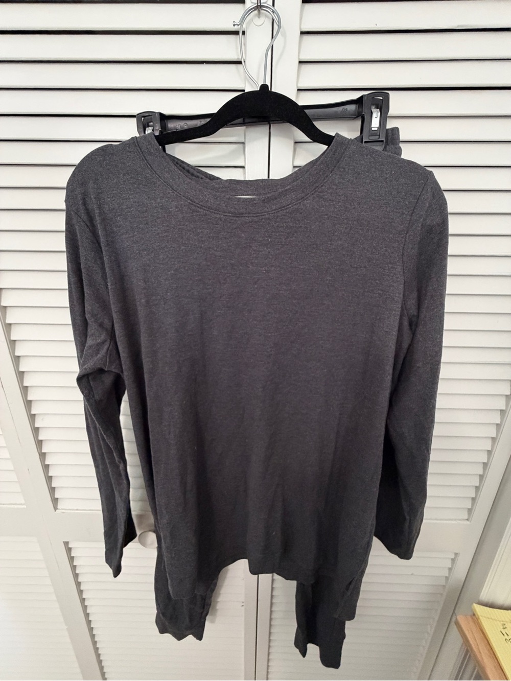 Zenana Outfitters Charcoal Two-Piece Lounge Top & Joggers Size XL - Picture 2 of 8